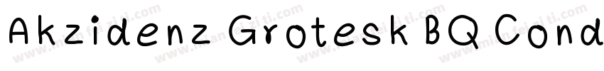 Akzidenz Grotesk BQ Condens字体转换